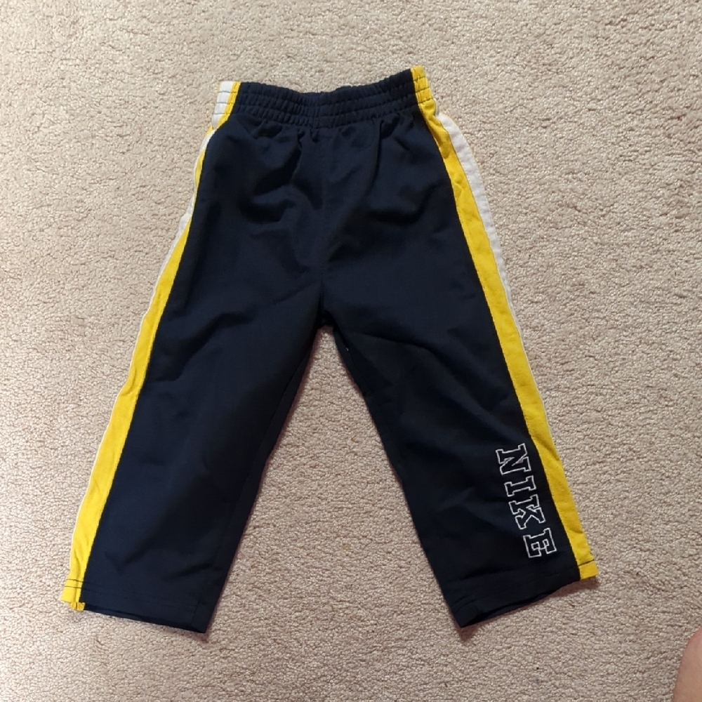 Nike Kids Dark Blue and Yellow Joggers